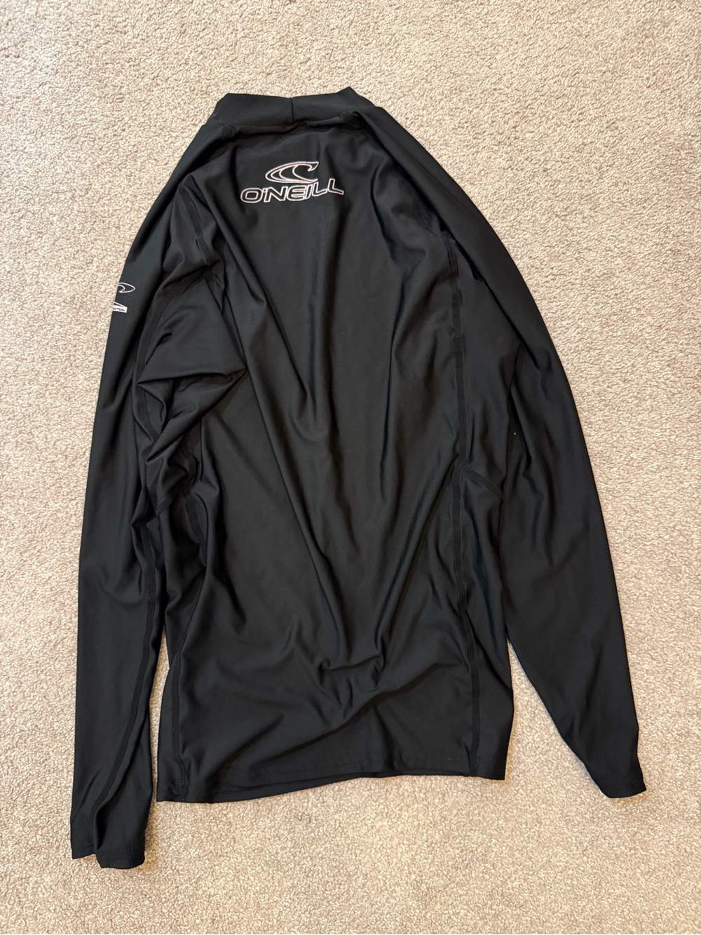 O'Neill Black Men's Long-Sleeve Rash Guard - Picture 2 of 3